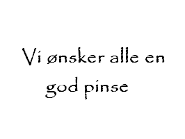 Åbningstider i pinsen